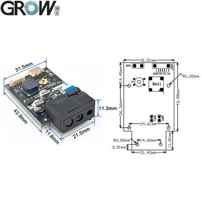 GROW GM69Pro 1280*800CMOS OCR/1D/2D Barcode Scanner Module USB UART Interface QR Code Bar Code Reader Support OCR Passport