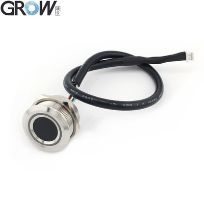 GROW R503PRO UART USB 1500 ความจุ รอบ RGB LED การควบคุม DC3.3V เครื่องสแกนเซ็นเซอร์โมดูลลายนิ้วมือจุ