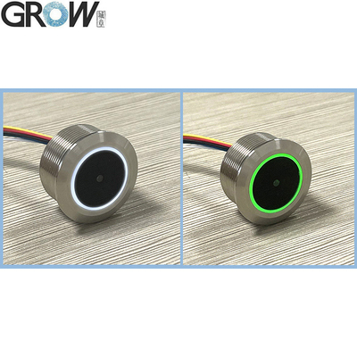 GROW GM861 UART/USB Interface 1D/2D Bar Code QR Code Barcode Scanner Module With Stainless Steel Enclosure สีขาว เขียว LED