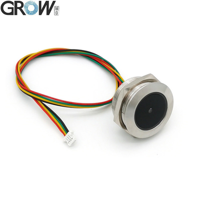 GROW GM60 สแตนเลส LED Control Ring Indicator Light UART Interface 1D/2D Bar Code QR Code แมดูลอ่านบาร์โค้ด