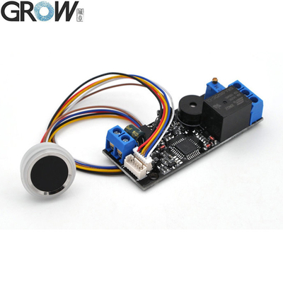 GROW K202+R502-F Admin/User DC12V K202 Fingerprint Door Access Control Board+R502-F โมดูลลายนิ้วมือ LED แหวนเล็กกันน้ํา