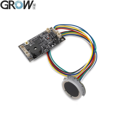 บอร์ดควบคุมการเข้าออกด้วยลายนิ้วมือพร้อมไฟวงแหวนแสดงสถานะ GROW KS200+R502-A ใช้แบตเตอรี่ 4*AA หรือมอเตอร์ DC3.7V-6.5V