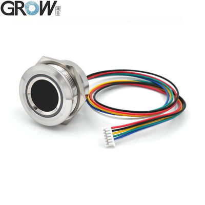 GROW R503-5V RGB LED DC5V UART อินเตอร์เฟซ MX1.25-6pin กันน้ํา แมวทักนิ้วมือแบบจุจุภาพ Scanner สําหรับ Arduino Android