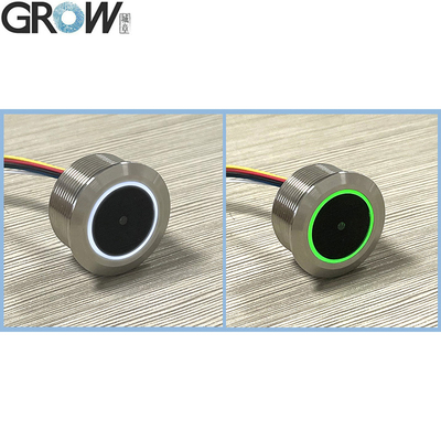 GROW GM861 UART/USB Interface 1D/2D Bar Code QR Code Barcode Scanner Module With Stainless Steel Enclosure สีขาว เขียว LED